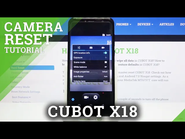 Video thumbnail for How to Reset Camera Settings in CUBOT X18 – Reset Camera Configurations