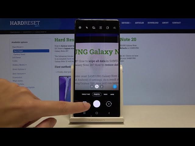 Video thumbnail for How to Enable Camera Gridlines in SAMSUNG Galaxy Note 20 – Camera Settings