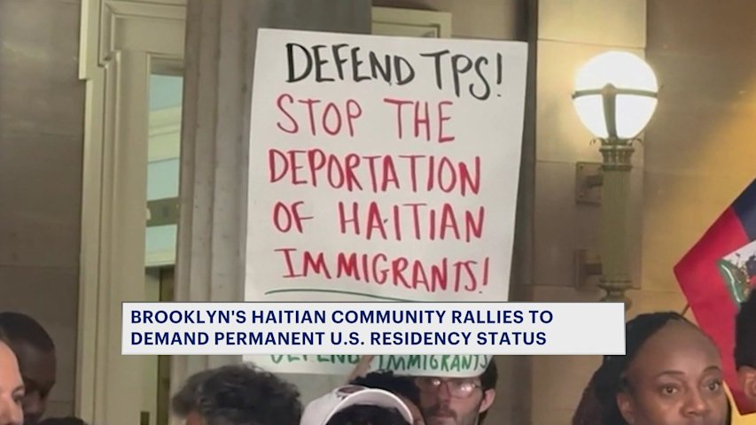 Video thumbnail for Brooklyn's Haitian community participates in national rally to uphold Temporary Protected Status