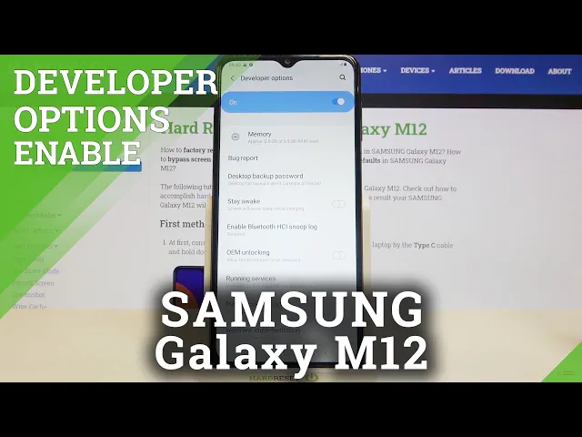 Video thumbnail for How to Enter Developer Options on SAMSUNG Galaxy M12 – Open Developer Mode
