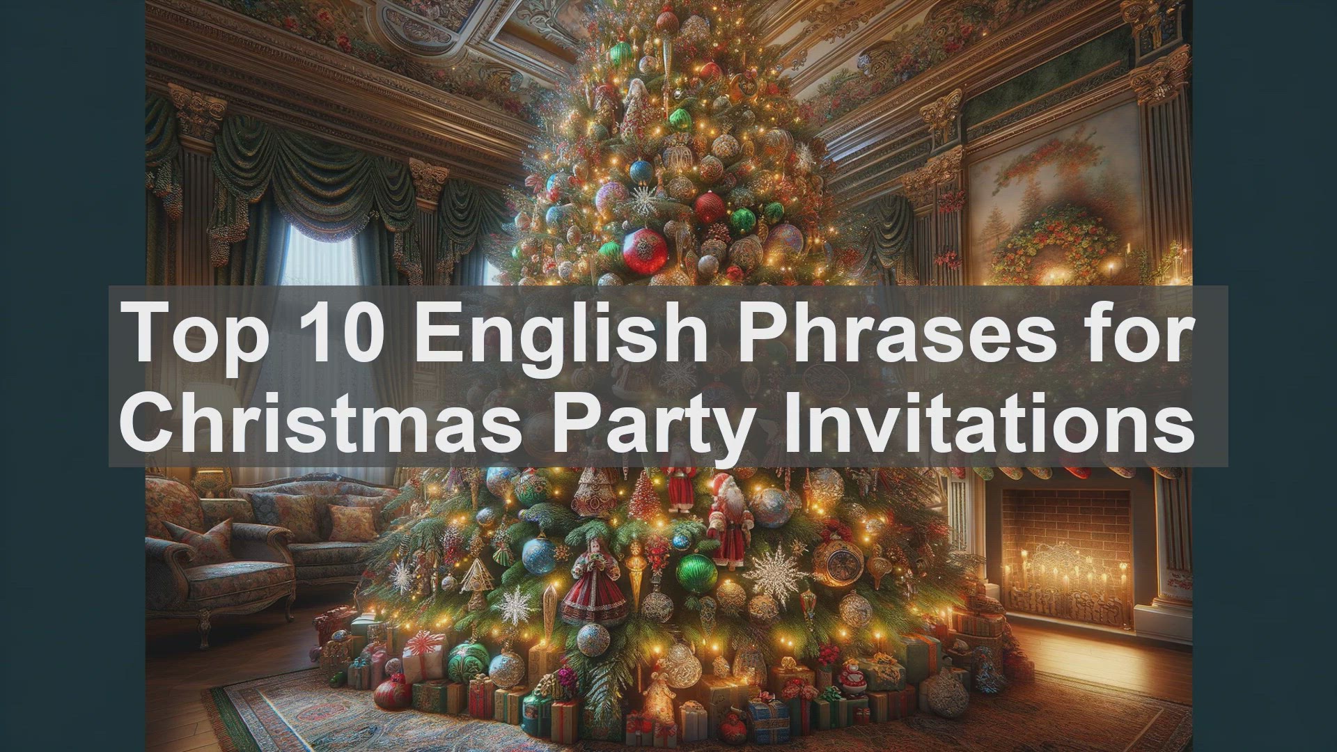 'Video thumbnail for Top 10 English Phrases for Christmas Party Invitations'