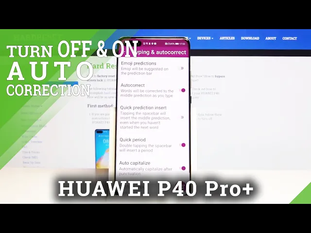 Video thumbnail for How to Enter Text Correction Options in HUAWEI P40 Pro+ – Autocorrection