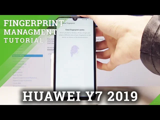 Video thumbnail for Set Up Fingerprint on HUAWEI Y7 2019 - Add Fingerprint Lock