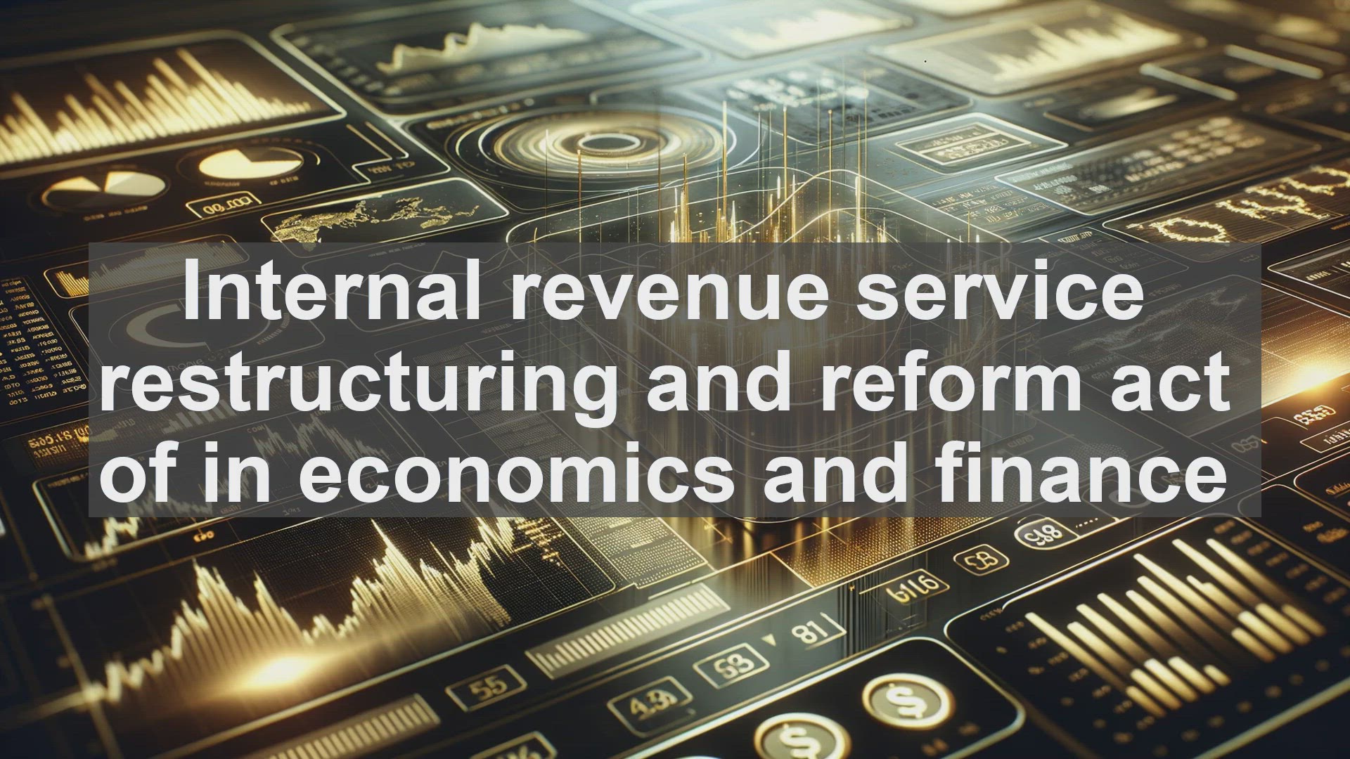'Video thumbnail for Internal revenue service restructuring and reform act of in economics and finance'