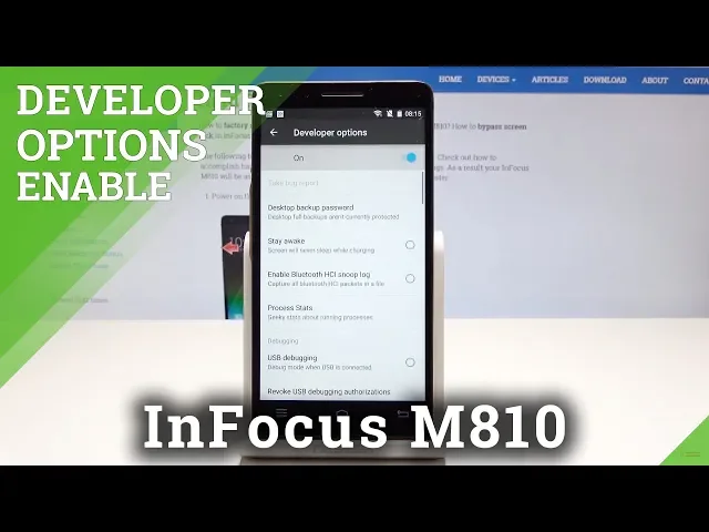 Video thumbnail for Developer Options in InFocus M810 - OEM Unlock & USB Debugging