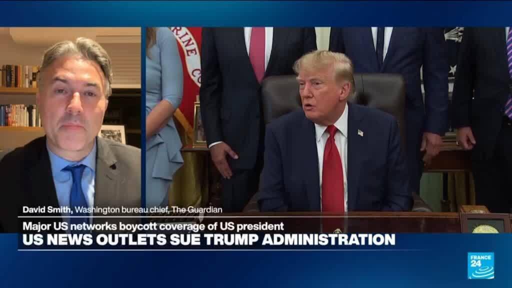 Video thumbnail for 'Great deal of scepticism' as Trump launches own TV channel
