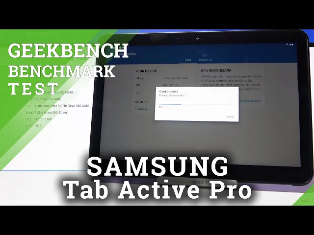 Video thumbnail for Geekbench 5 on SAMSUNG Galaxy Tab Active Pro – Benchmark Results