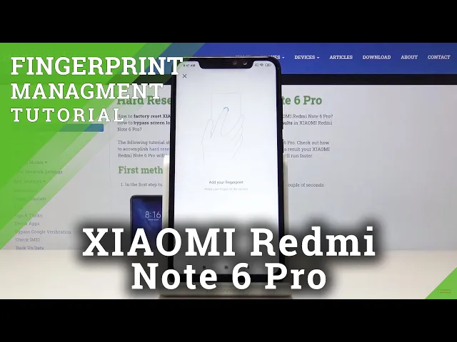 Video thumbnail for How to Set Up Fingerprint in Xiaomi Redmi Note 6 Pro - Add Fingerprint