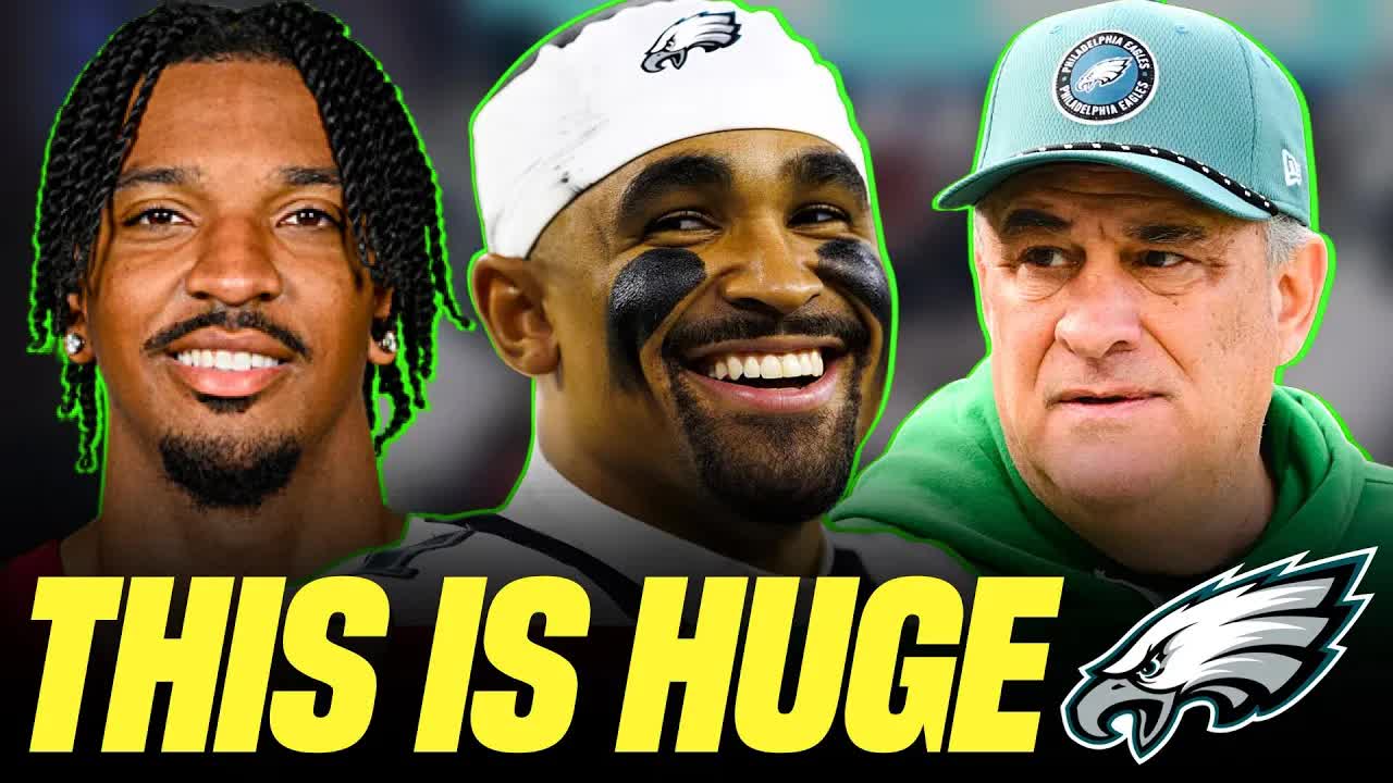 Video thumbnail for a to z sports philadelphia eagles: eagles massive news! can jalen hurts & philadelphia make a playoff comeback?