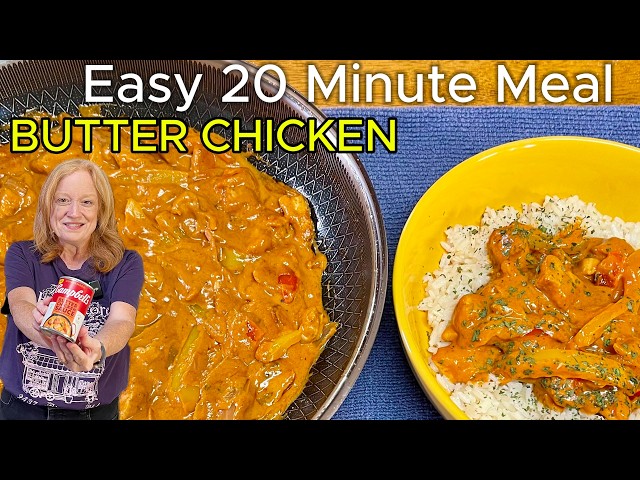 Video thumbnail for Easy 20 Minute Meal BUTTER CHICKEN SKILLET Using Campbells Butter Chicken Sauce
