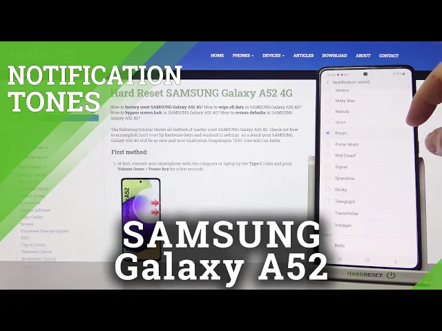 Video thumbnail for Samsung Galaxy A52 - List of Default Notification Tones