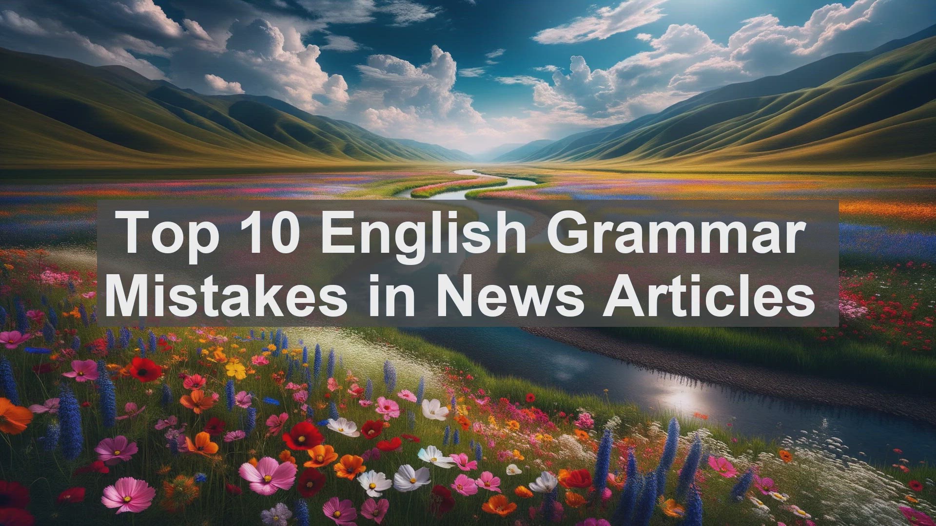 'Video thumbnail for Top 10 English Grammar Mistakes in News Articles'