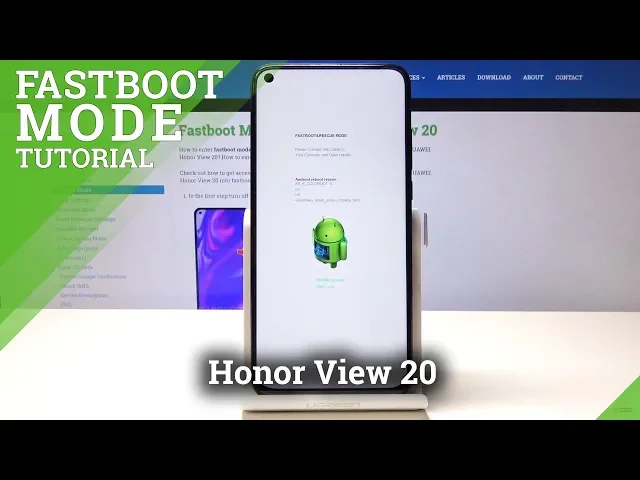 Video thumbnail for How to Enter Fastboot Mode in HUAWEI Honor View 20 - Fastboot Menu