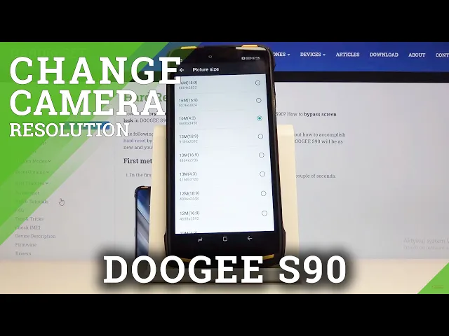 Video thumbnail for How to Change Photo Resolution in DOOGEE S90 - Set Up Photo Quality