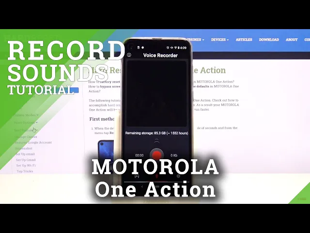Video thumbnail for How to Record Sounds in MOTOROLA One Action – Enable Voice Recorder