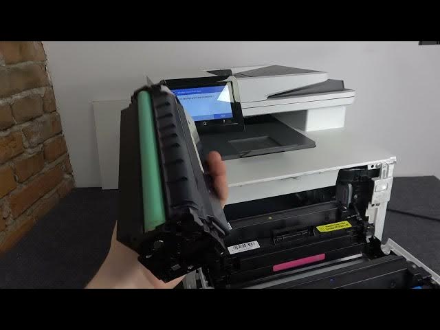 Video thumbnail for Hp Color LaserJet Pro   How to replace toner, cartridge, INK MP4