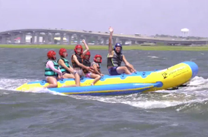 Video thumbnail for Down the Shore goes full throttle with banana boats and Jet Skis this weekend