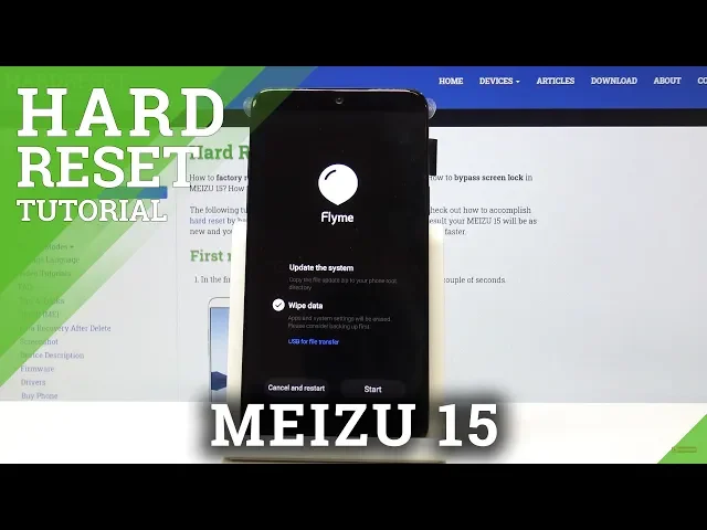 Video thumbnail for How to Perform Hard Reset on Meizu 15 - Wipe / Remove Data & Settings