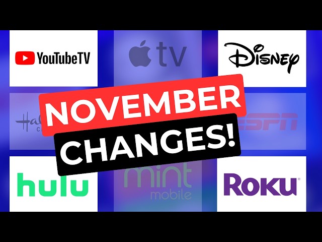 Video thumbnail for Big Streaming TV Changes for November 2025!