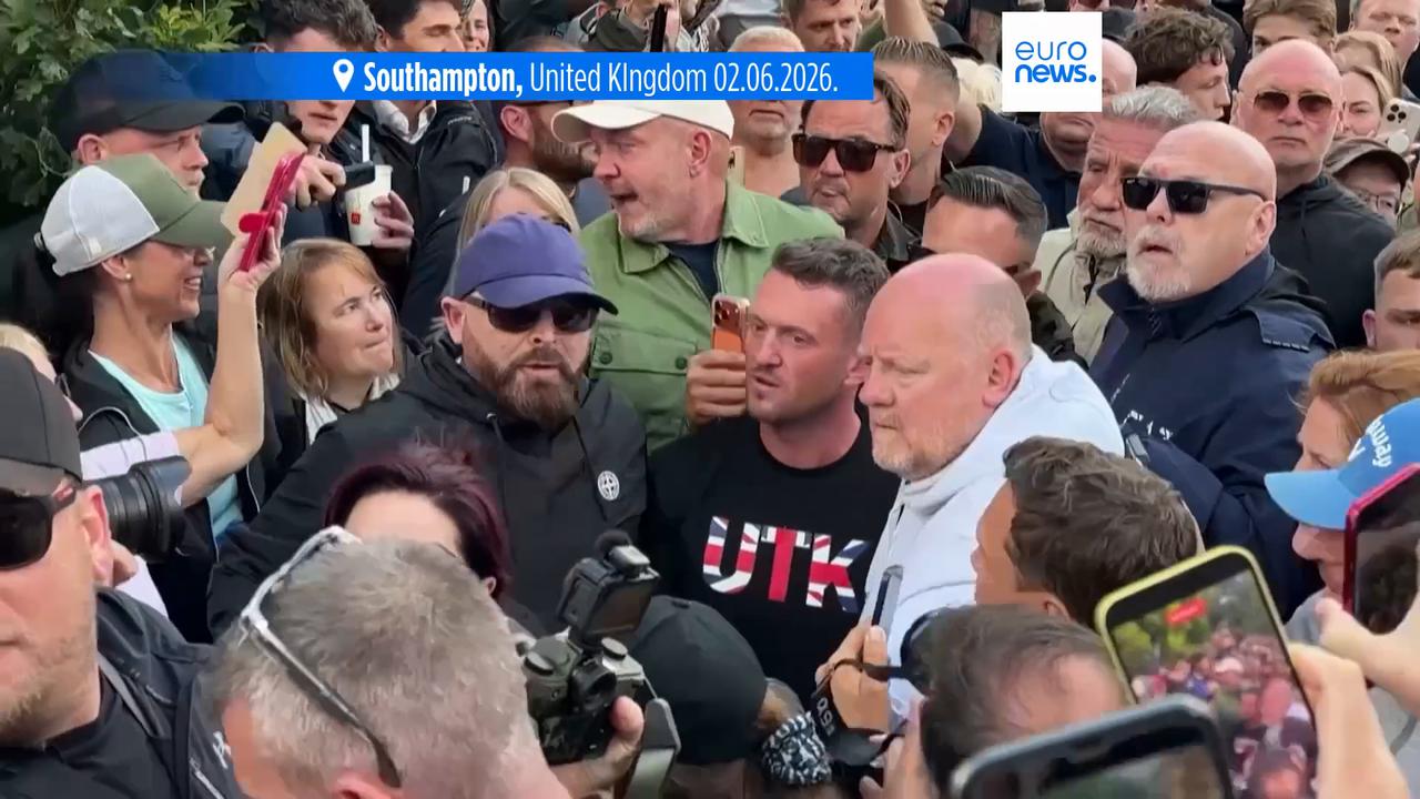 Video thumbnail for British PM Starmer says Nigel Farage is attempting to 'create division' amid Henry Nowak protests
