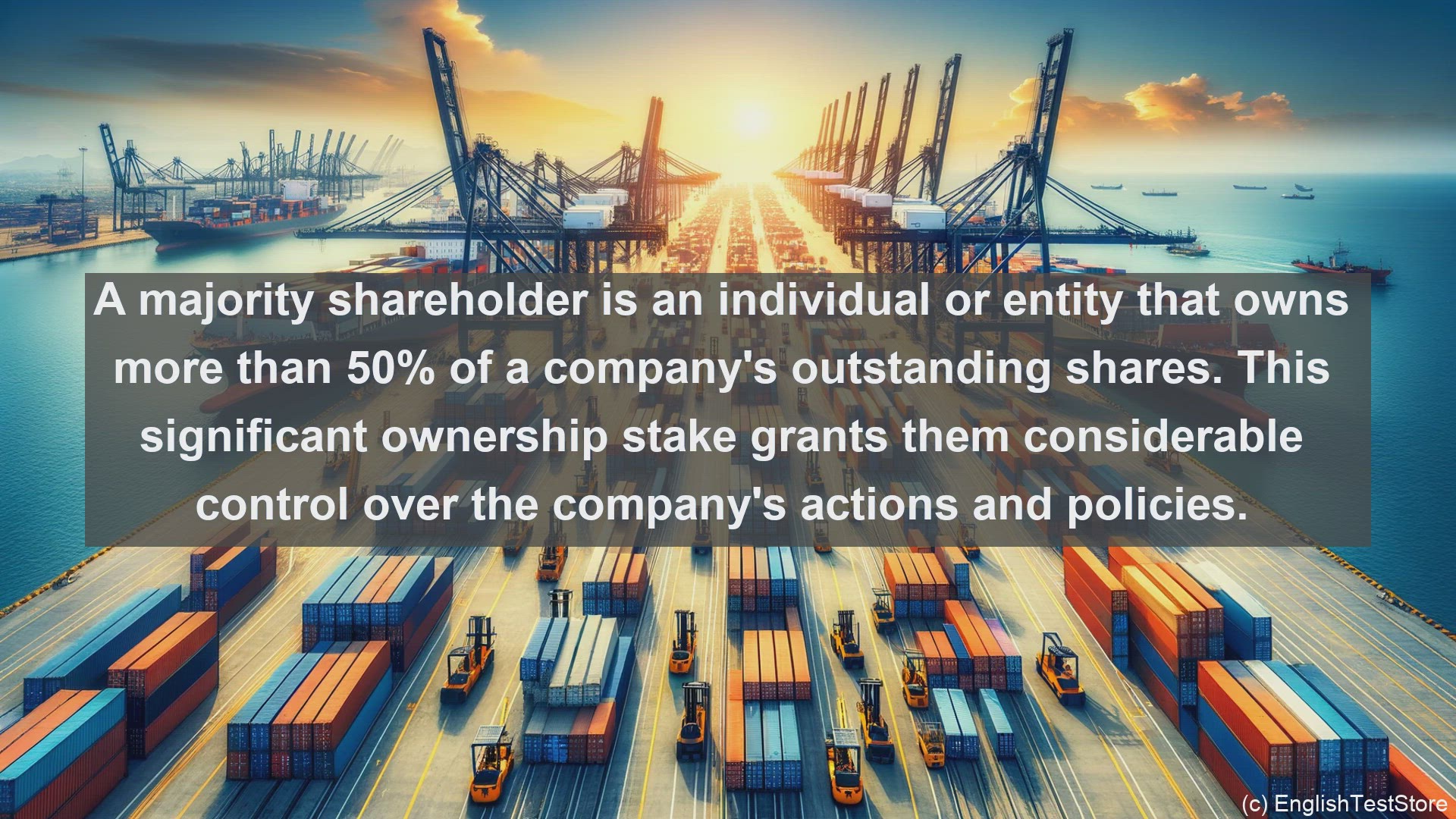 'Video thumbnail for Majority shareholder in economics and finance'