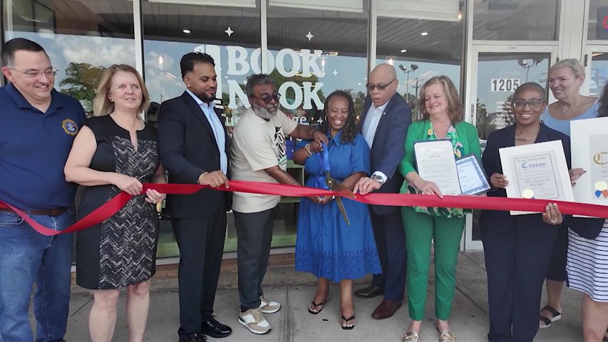 Video thumbnail for Baldwin community embraces new bookstore