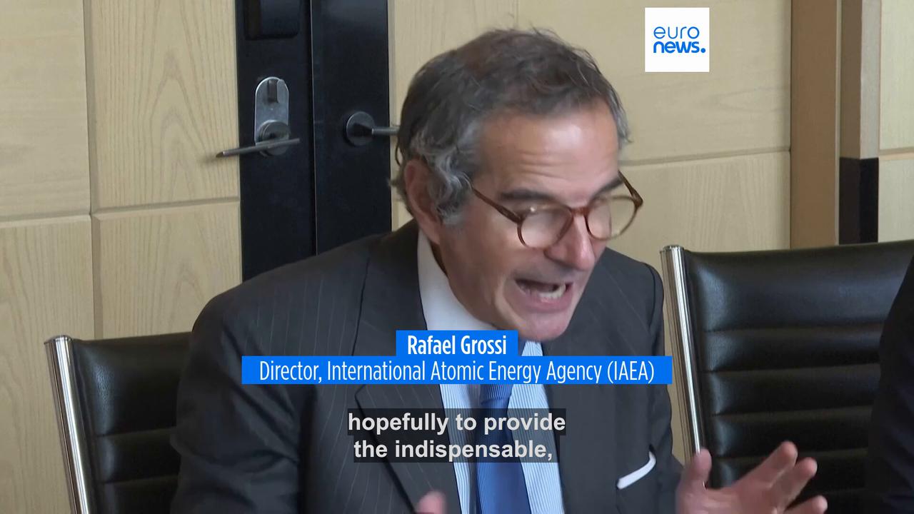 Video thumbnail for UN nuclear chief urges checks of Iran's programme in potential deal to end war