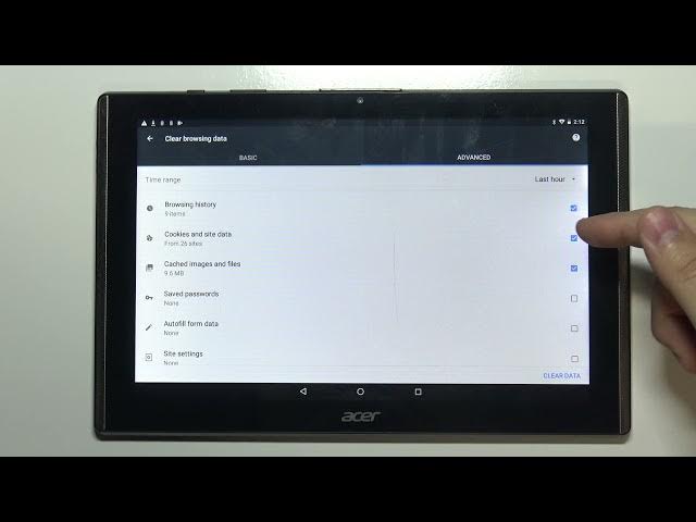 Video thumbnail for How to Delete Browser History in ACER B3-A40 Iconia One 10 – Wipe Browsing Data