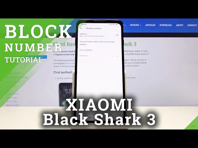 Video thumbnail for How to Block Number in XIAOMI Black Shark 3 – Create Blacklist
