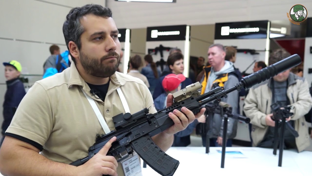'Video thumbnail for Army-2017 Kalashnikov new military products small arms defens exhibition Russia'