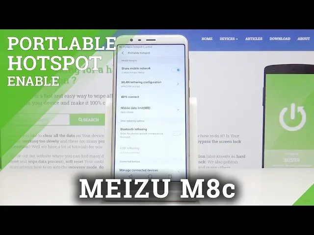 Video thumbnail for How to enable Portable Hotspot in MEIZU M8c – Wi-Fi Sharing