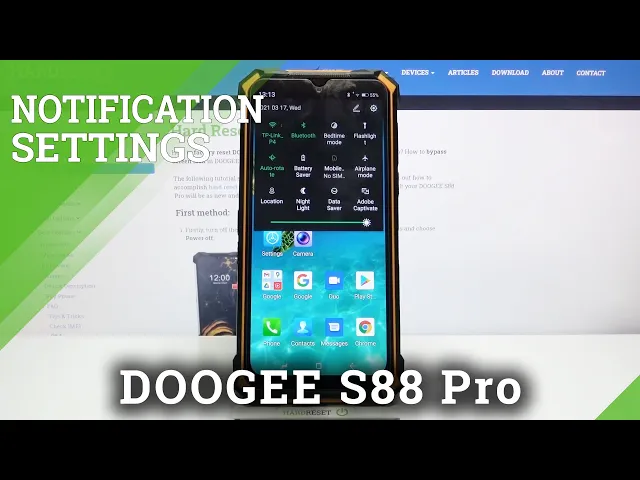 Video thumbnail for Doogee S88 Pro - Customize Notification Bar Icons