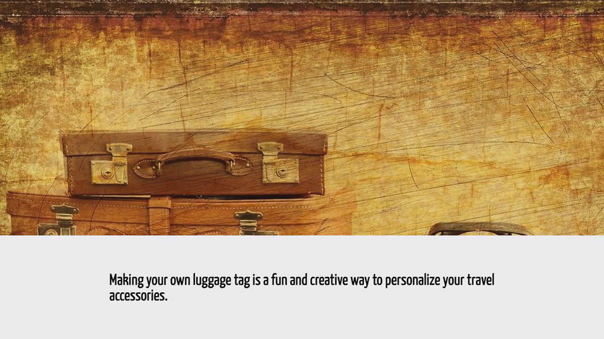 Video thumbnail for How To Make A Luggage Tag