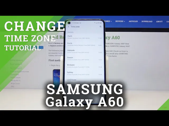 Video thumbnail for How to Change Date & Time in SAMSUNG Galaxy A60 – Time Settings