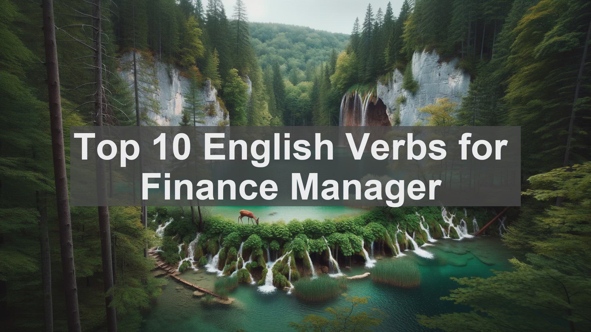 'Video thumbnail for Top 10 English Verbs for Finance Manager'