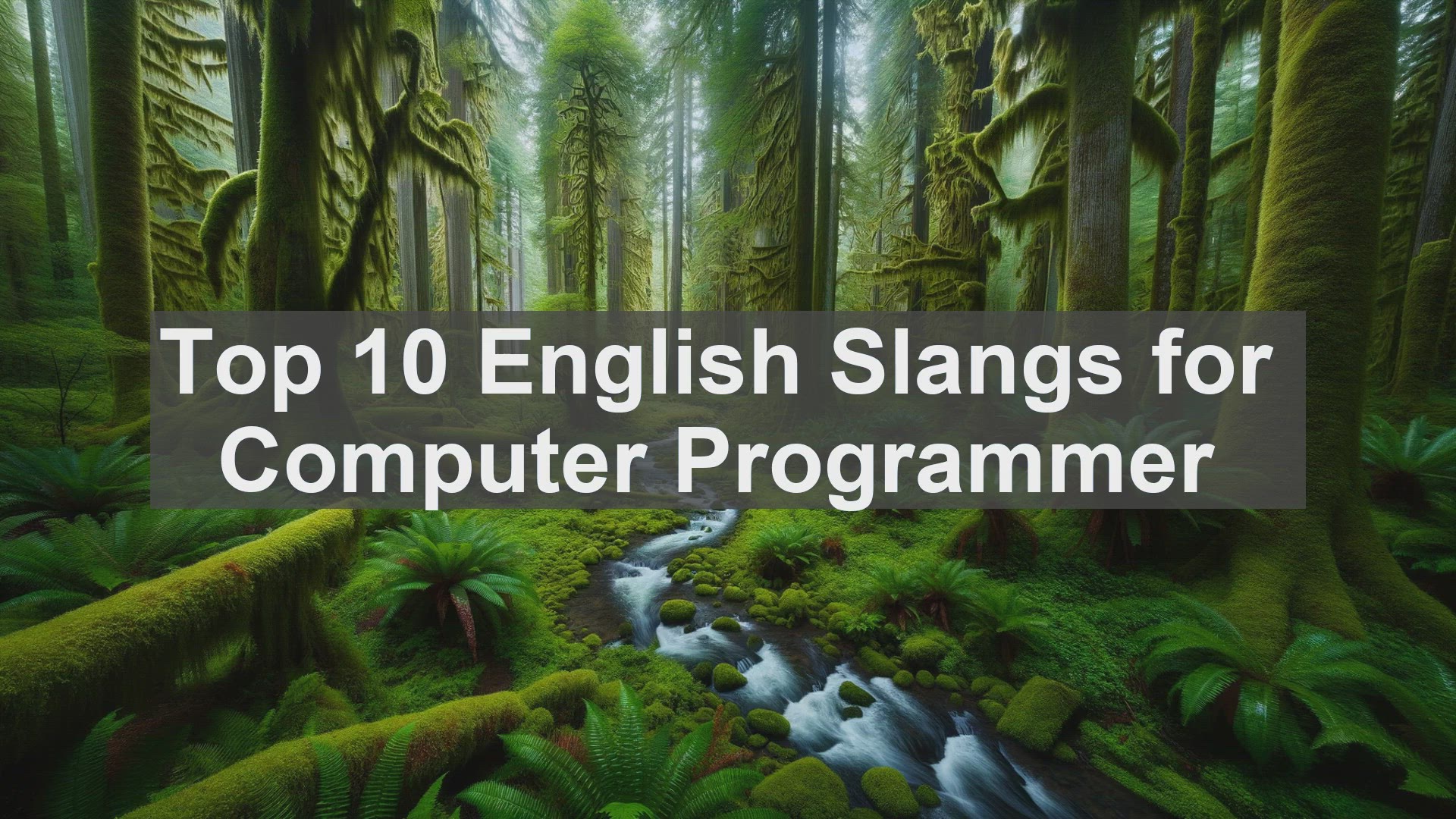 'Video thumbnail for Top 10 English Slangs for Computer Programmer'