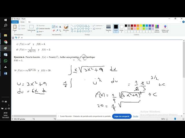 Video thumbnail for mate51 ejercicios integrales parte 3