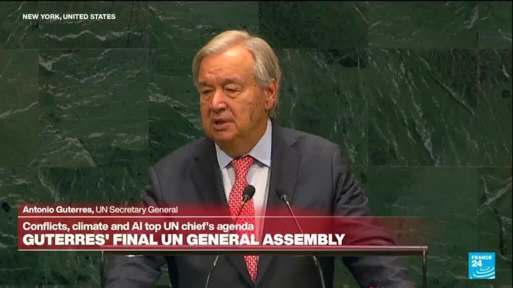 Video thumbnail for REPLAY: UN chief Guterres makes final address to the General Assembly
