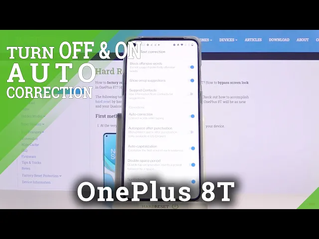 Video thumbnail for How to Use Keyboard Features in OnePlus 8T - Enable Auto Correction