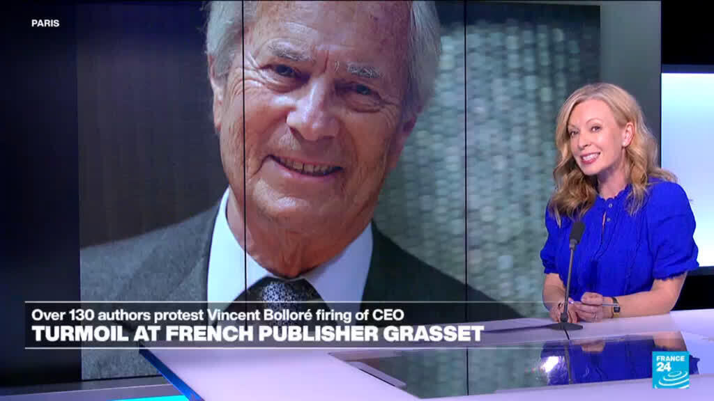 Video thumbnail for French billionaire Bollore sparks turmoil at top publisher Grasset