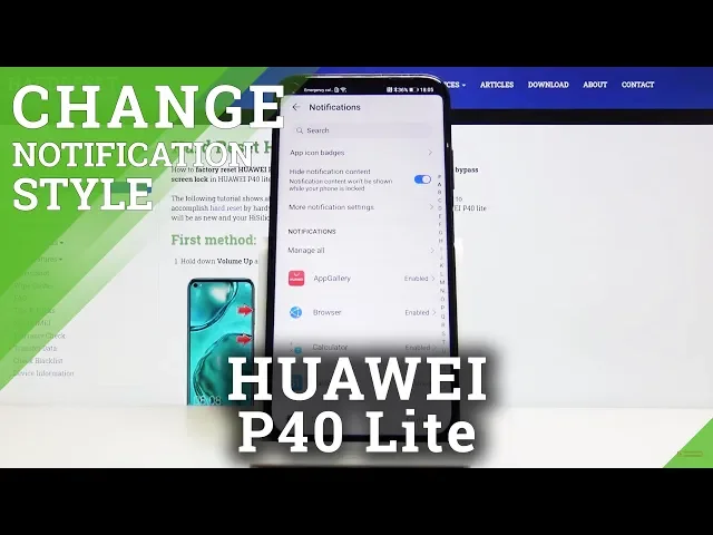 Video thumbnail for How to Customize Notifications in HUAWEI P40 Lite – Notification Content