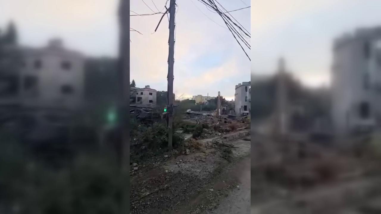 Video thumbnail for Lebanon: Israeli Strikes Cause Extensive Damage in Southern Lebanon.