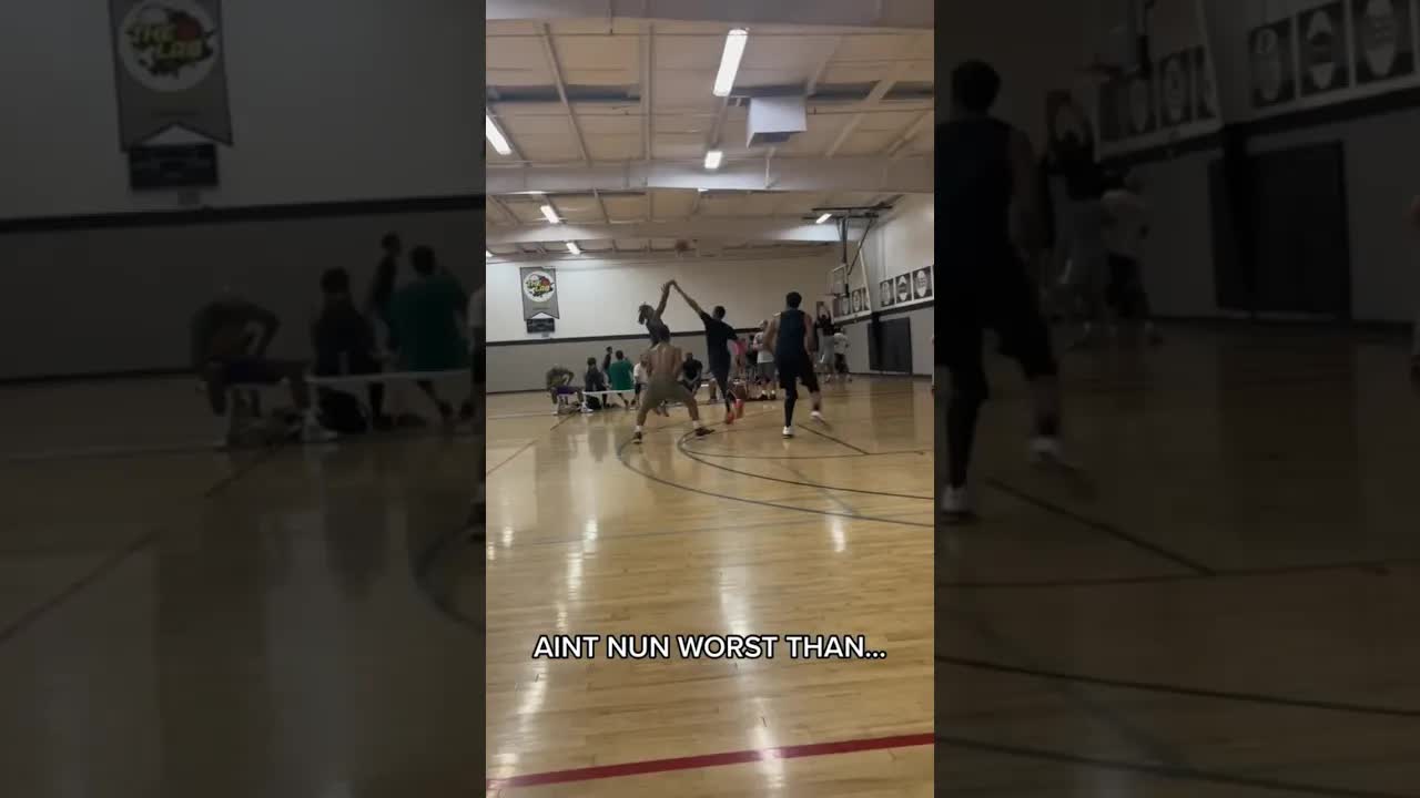 Video thumbnail for Hooping with a Low Ceiling: Intense Basketball Gameplay