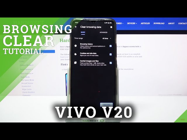 Video thumbnail for How to Clear Browsing Data on VIVO V20 – Clear Browsing History