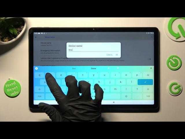 Video thumbnail for LENOVO TAB P11 PLUS - How To Change Device Name