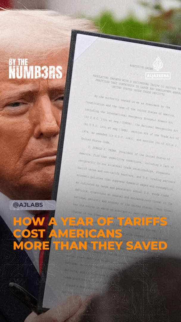 Video thumbnail for How a year of tariffs cost Americans more than they saved