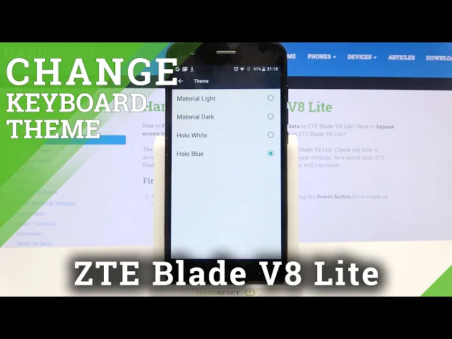 Video thumbnail for How to Change Keyboard Theme in ZTE Blade V8 Lite – Refresh Keyboard Look