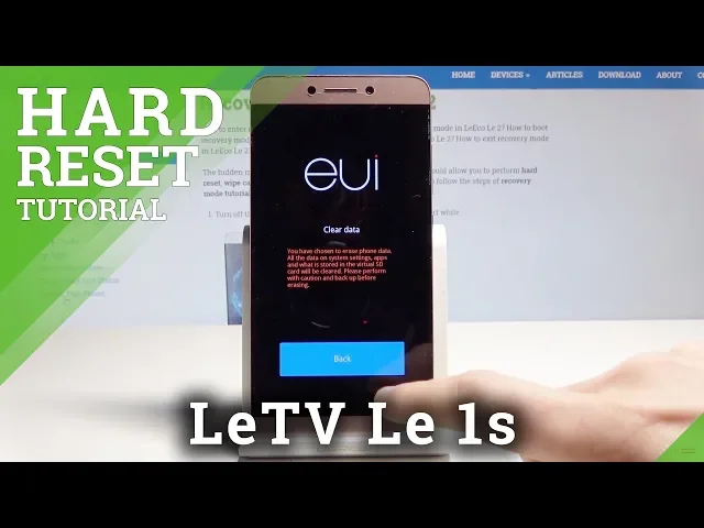 Video thumbnail for LeEco Le 2 HARD RESET / BYPASS SCREEN LOCK