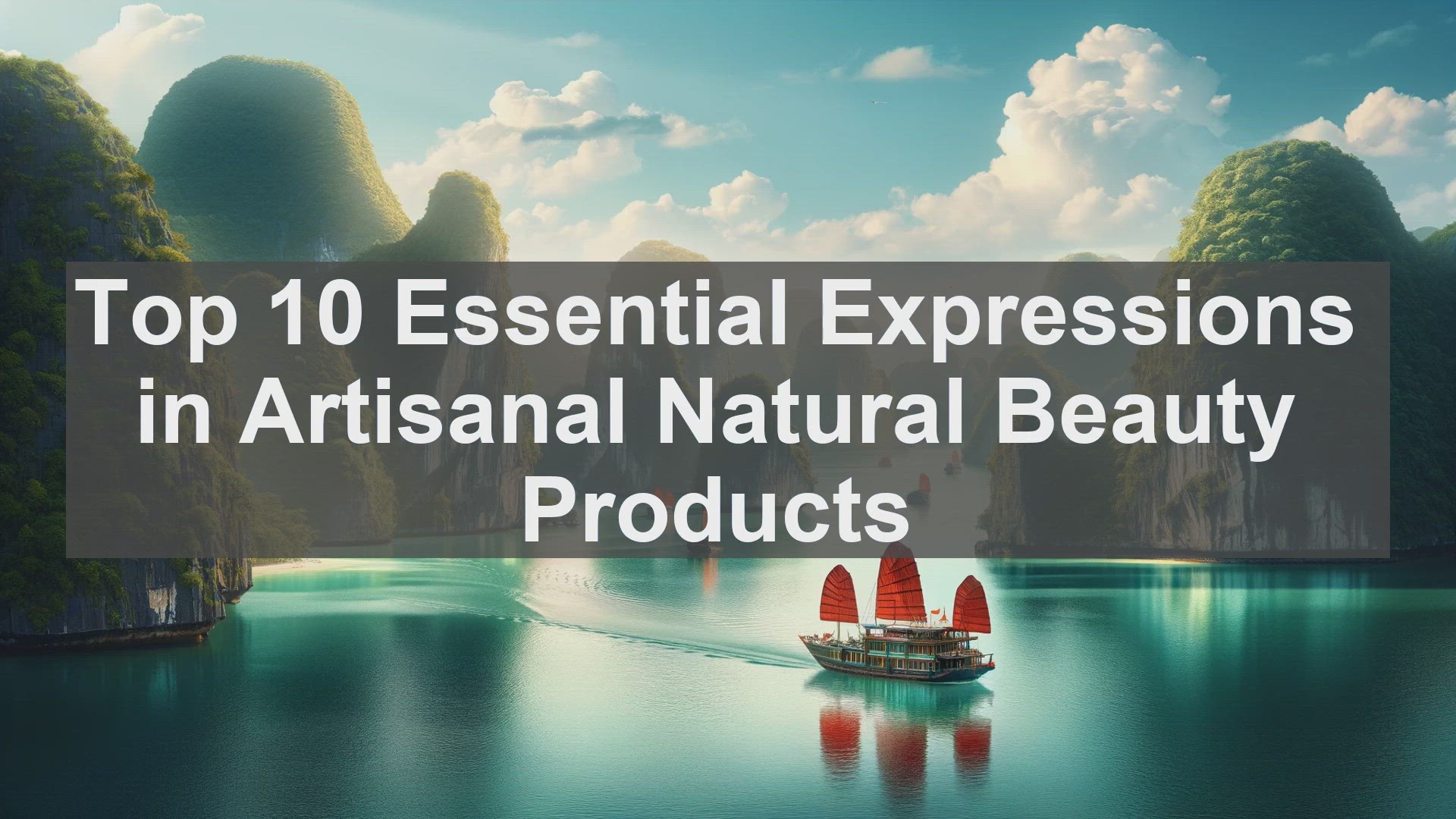 'Video thumbnail for Top 10 Essential Expressions in Artisanal Natural Beauty Products'