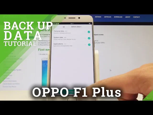 Video thumbnail for How to Back Up Data on OPPO F1 Plus - Allow Local Backup